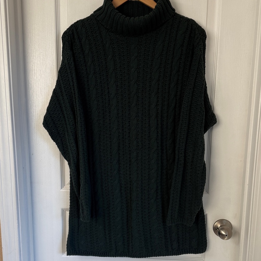 Cherokee Dark Green Knit Sweater- Turtle neck